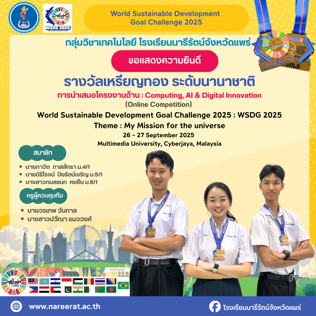 รางวัลเหรียญทอง ระดับนานาชาติ