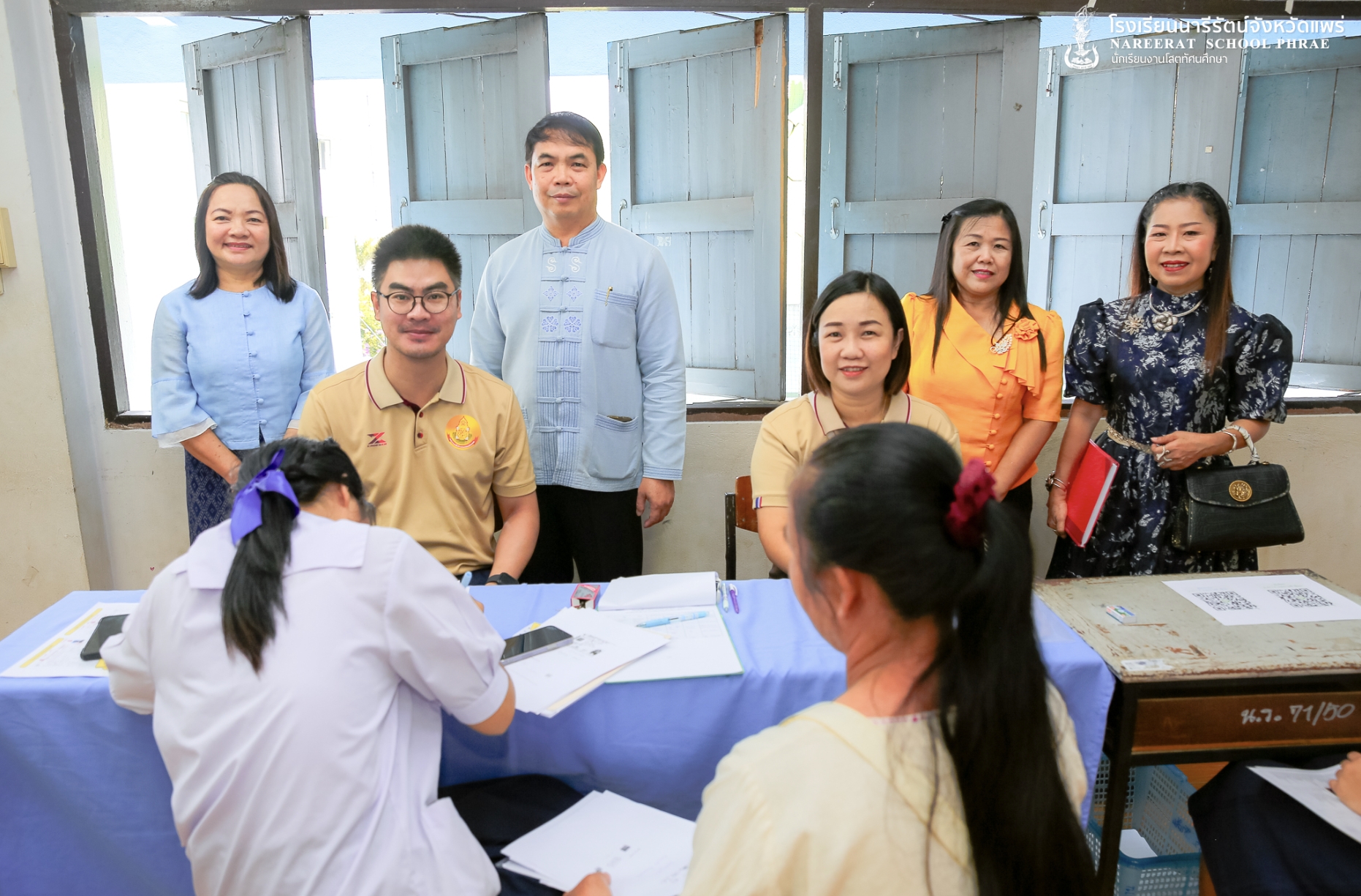 การรับมอบตัวนักเรียน ระดับชั้นมัธยมศึกษาปีที่ 4  ปีการศึกษา 2568